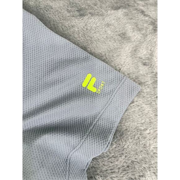 Men’s Fila Sport Grey Green Stripe Golf Polo Small – Excellent Condition - Picture 4 of 7